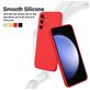 Mobigear Colors Coque Samsung Galaxy M55 Coque arrière en Silicone - Rouge