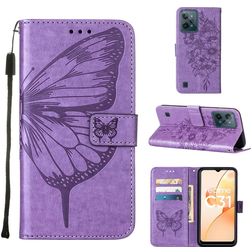 Mobigear Butterfly Realme C31 Étui Portefeuille - Violet