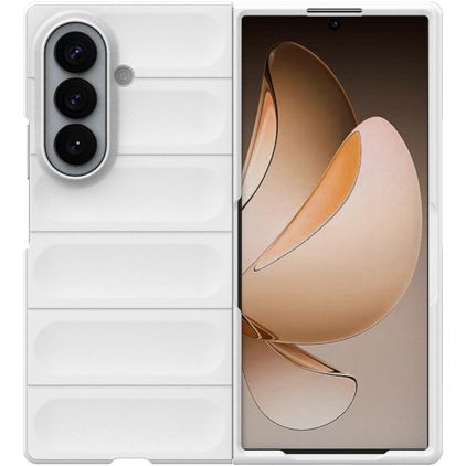 Mobigear Bumpy Coque Samsung Galaxy Z Fold 8 Ultra Coque arrière en TPU Souple - Blanc