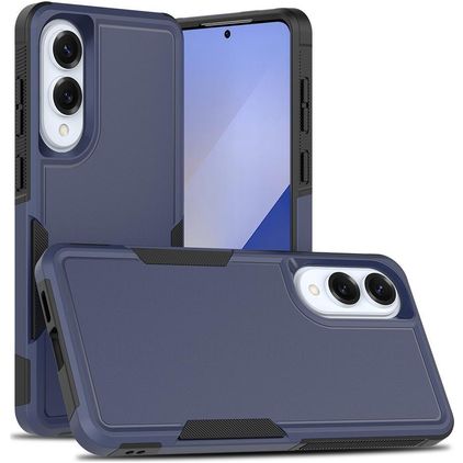 Mobigear Heavy Armor Samsung Galaxy S25 Edge Plastique rigide Coque arrière Antichoc - Bleu foncé