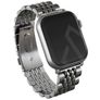 Burga Chic Royal Bracelet Acier Apple Watch Fermeture boucle déployante - 42/41/40/38 mm - Argent