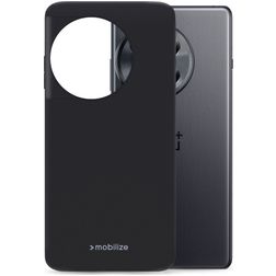 Mobilize Rubber Gelly Coque OnePlus 12R Coque arrière en TPU Souple - Matt Black