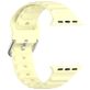 Mobigear Bumpy Bracelet Silicone Apple Watch Fermeture boucle ardillon - 49/46/45/44 mm - Jaune