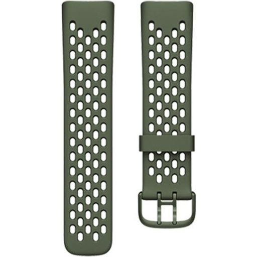 Mobigear Sport Plus Buckle Bracelet Silicone Fitbit Charge 5 Fermeture boucle ardillon - Vert
