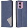 Mobigear Rhombus Slim Housse Motorola Moto E14 Etui - Bleu