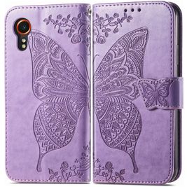 Mobigear Butterfly Housse Samsung Galaxy Xcover 7 Etui Porte-Monnaie - Violet