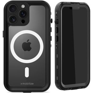 Mobilize Waterproof Coque iPhone 16 Pro Max MagSafe Coque arrière Imperméable Rigide - Noir