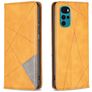Mobigear Rhombus Slim Housse Motorola Moto G200 5G Etui - Cognac