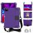 Mobigear HexStrap Coque iPad Air 4 (2020) Coque arrière en Plastique rigide,EVA + Porte-crayon + Bandoulière + Support Amovible - Violet