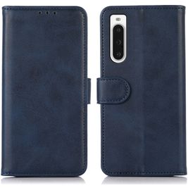Mobigear Wallet Housse Sony Xperia 10 V Etui Porte-Monnaie - Bleu