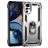 Mobigear Armor Ring Coque Motorola Moto G22 Coque arrière Rigide Anti-Chocs avec Anneau-Support - Argent
