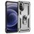 Mobigear Armor Ring Coque Motorola Moto G52 Coque arrière Rigide Anti-Chocs avec Anneau-Support - Argent