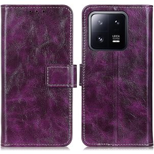 Mobigear Basic Housse Xiaomi 13 Etui Porte-Monnaie - Violet