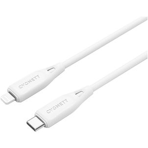 Cygnett Essentials - Câble USB-C vers Apple Lightning MFI 1 mètre - Blanc