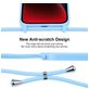 Mobigear Lanyard iPhone 14 Plus Coque avec cordon en Silicone - Baby Blue