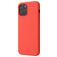Mobigear Rubber Touch Coque iPhone 12 Mini Coque arrière en Silicone - Coral