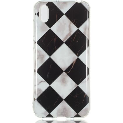 Mobigear Marble Coque Huawei Y5 (2019) Coque arrière en TPU Souple - White Marble