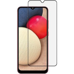 Mobigear Premium Samsung Galaxy A02s Verre trempé Protection d'écran - Compatible Coque - Noir