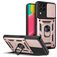 Mobigear Armor Ring Cam Slide Coque Samsung Galaxy M53 Coque arrière Rigide Anti-Chocs avec Anneau-Support - Rose doré