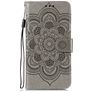 Mobigear Mandala Housse Huawei P40 Etui Porte-Monnaie - Gris