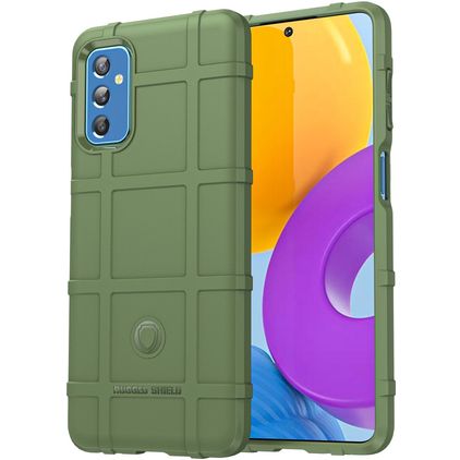 Mobigear Rugged Shield Coque Samsung Galaxy M52 Coque arrière en TPU Souple Anti-Chocs - Vert