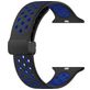 Mobigear Sport Plus Mag Bracelet Silicone Apple Watch Fermeture magnétique - 42/41/40/38 mm - Noir / Bleu