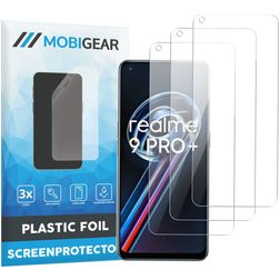 Mobigear Realme 9 Pro Plus Protection d'écran Film - Compatible coque (Lot de 3)