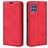 Mobigear Retro Slim Housse Samsung Galaxy M22 Etui Porte-Monnaie - Rouge
