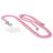 Mobiparts Phonecord - Cordon de téléphone universel ajustable - Rose