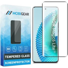 Mobigear Premium HONOR Magic 6 Lite Verre trempé Protection d'écran - Compatible Coque - Noir