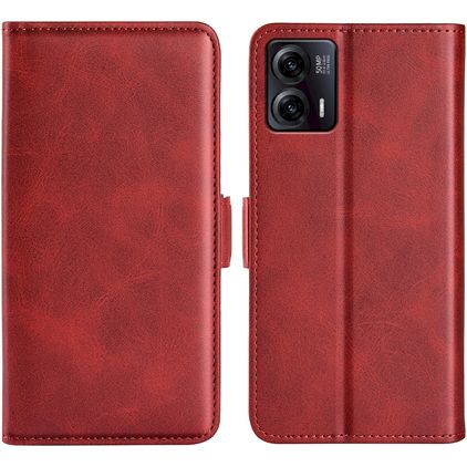 Mobigear Slim Magnet Housse TCL 40 SE Etui Porte-Monnaie - Rouge