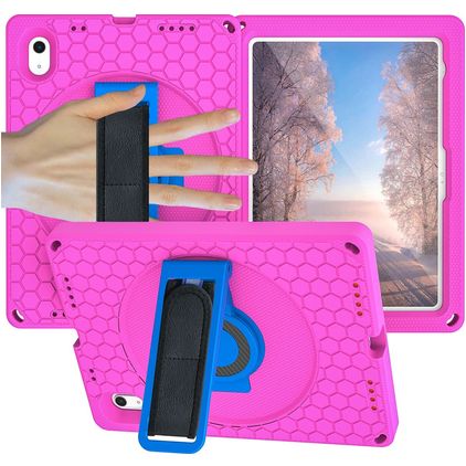 Mobigear Ruggedized Coque iPad 10 (2022) Coque arrière en EVA + Support Amovible - Rose