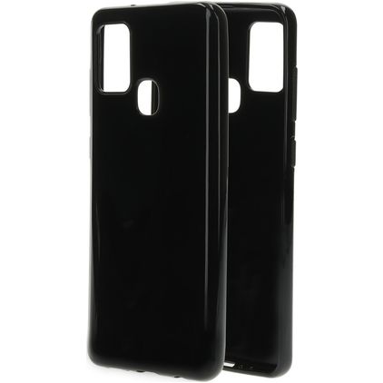 Mobiparts Classic Coque Samsung Galaxy A21s Coque arrière en TPU Souple - Noir