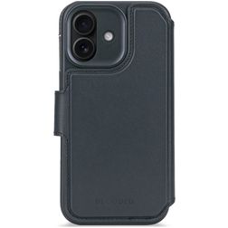 Decoded Detachable Wallet Housse iPhone 17 MagSafe Etui avec Coque Détachable en Cuir Véritable Porte-Monnaie - Navy Shadow