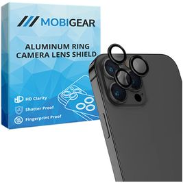 Mobigear Single iPhone 13 Pro Max Verre trempé Protection Objectif Caméra - Compatible Coque - Noir