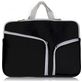 Mobigear Double Zipper Pochette Ordinateur portable en Neoprène 12 Pouces Housse ordinateur - Noir