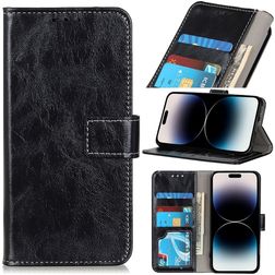 Mobigear Basic Housse iPhone 14 Pro Max Etui Porte-Monnaie - Noir