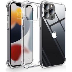 Mobigear Cushion Coque Transparente iPhone 13 Pro Max Coque arrière en TPU Souple Anti-Chocs - Transparent