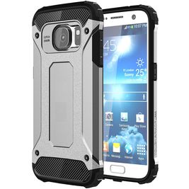 Mobigear Outdoor Coque Samsung Galaxy S7 Coque arrière Rigide Anti-Chocs - Argent