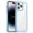 Mobigear Crystal Coque iPhone 14 Pro Coque arrière Rigide - Transparent / Bleu