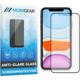 Mobigear Premium iPhone 11 Pro Max Verre trempé Protection d'écran Anti-Glare - Compatible Coque - Noir