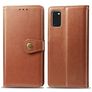 Mobigear Snap Button Housse Samsung Galaxy A41 Etui Porte-Monnaie - Cognac