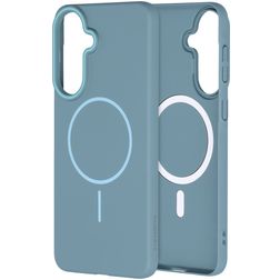 Mobiparts Slim Line Coque Samsung Galaxy A57 MagSafe Coque arrière Rigide - Sage Green