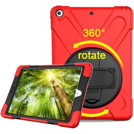 Mobigear SureGrip XGuard Coque iPad 6 (2018) Coque arrière en Plastique rigide,Silicone + Support Amovible - Rouge