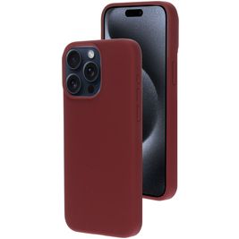 Mobiparts Coque iPhone 15 Pro Max Coque arrière en Silicone - Plum Red Mobiparts Coque iPhone 15 Pro Max Coque arrière en Silicone - Plum Red