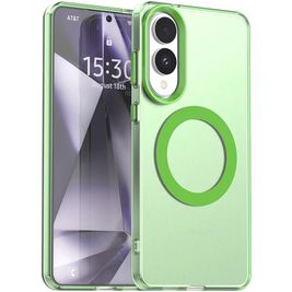 Mobigear Shockproof Coque Samsung Galaxy S25 Edge MagSafe Coque arrière Rigide - Vert