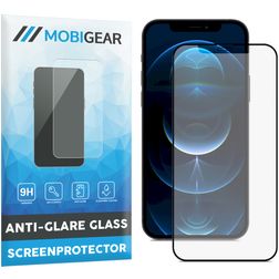 Mobigear Premium iPhone 12 Pro Max Verre trempé Protection d'écran Anti-reflet - Compatible coque - Noir