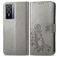 Mobigear Clover Housse Vivo Y76 Etui Porte-Monnaie - Gris