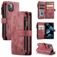 Caseme C30 Housse iPhone 13 Mini Etui Porte-Monnaie - Rouge