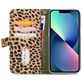 Mobilize Magnet Zipper Housse iPhone 13 Mini Etui avec Coque Détachable Porte-Monnaie - Olive Leopard